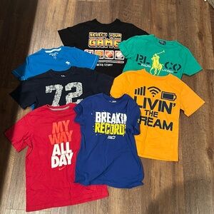 Lot of 7 Boys tees ( Abercrombie,UA,Nike,Ralph Lauren,Children’s Place)
